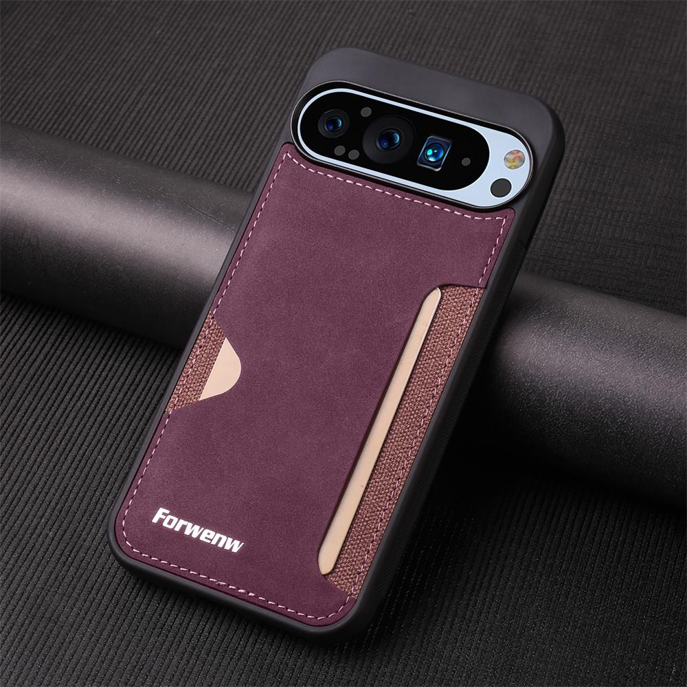 Phone Case for Google Pixel 10 Pro XL Phone Case Retro Leather Card Holder Wallet Cover for Google Pixel 10 Pro 9A 9 Pro XL