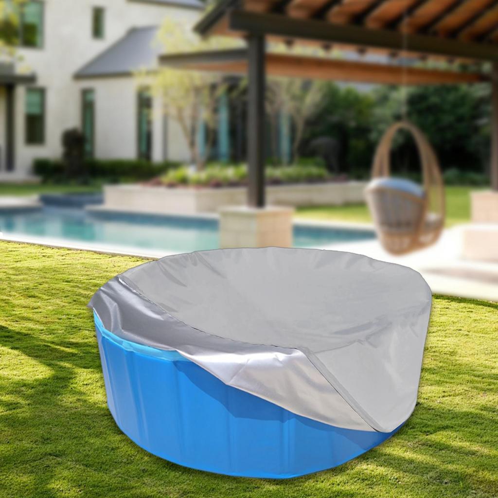 Round Pool Canopy Cover for Above Ground And Sandbox Protection From Dust Rain