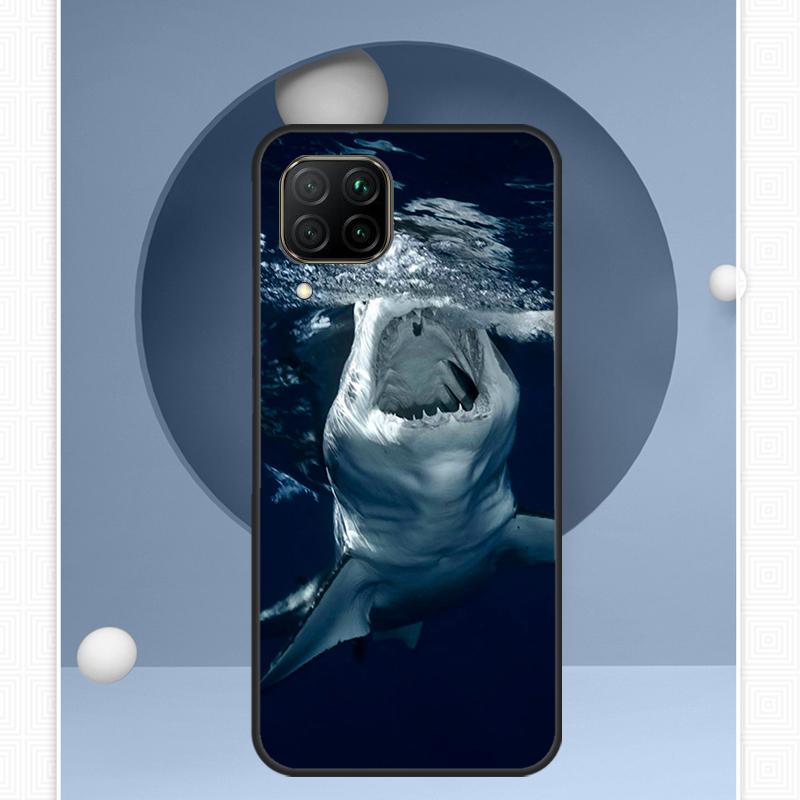 Ferocious Shark Animal For Huawei Nova 12i 12s 11i 8i Y91 Y60 Y70 Y72 Y90 Y61 9 10 SE P20 P40 Lite P30 P60 Pro Case