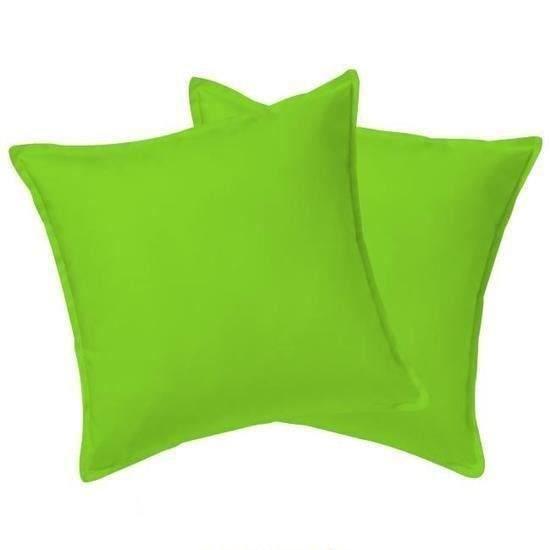Taies d'oreiller - HOMEROKK - 65x65cm - 100% coton - Lot de 2 - Lavable en machine