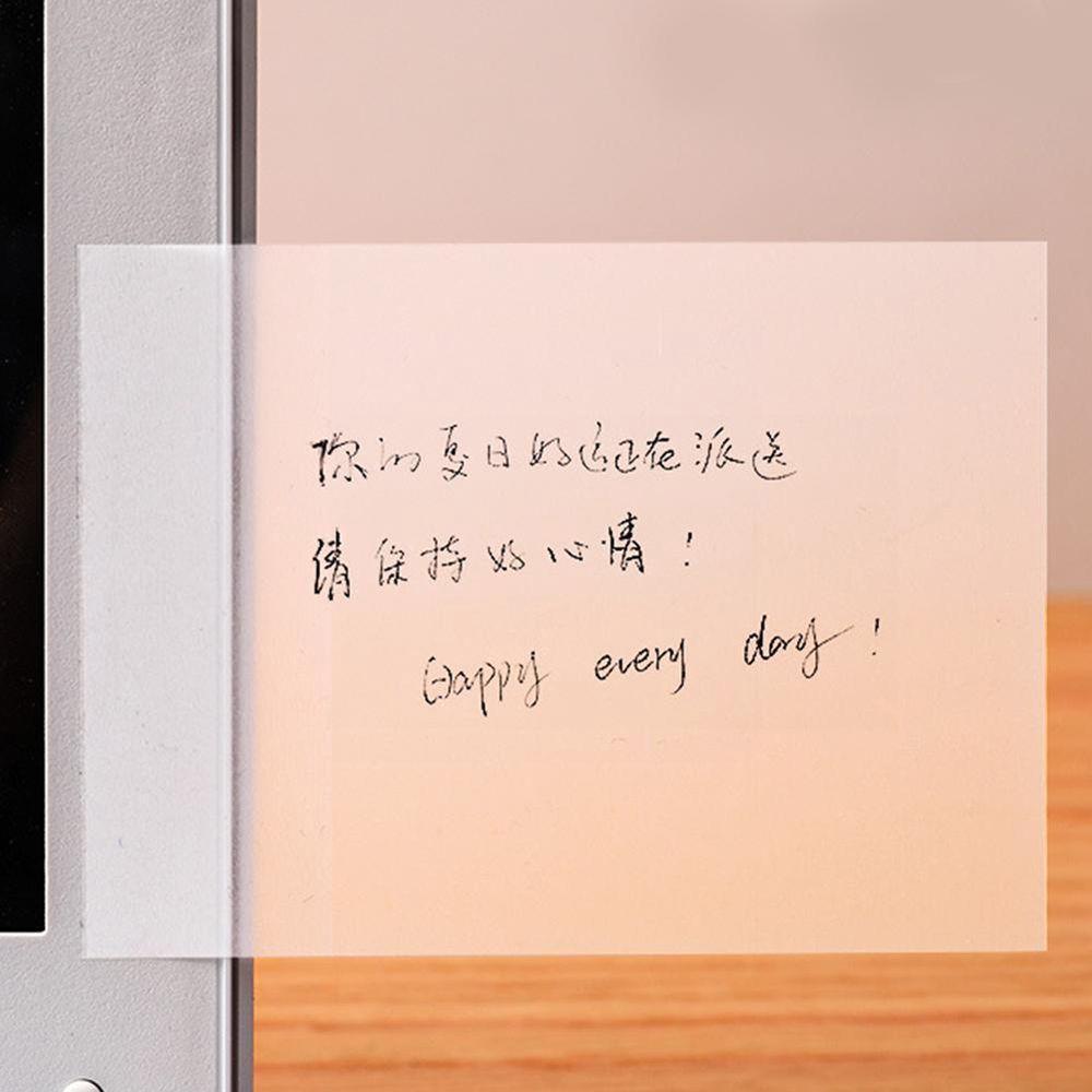 Note Paper Students N times Memo Pad PET Stickers Transparent Sticky Notes Transparent Note Paper