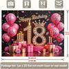 2D 1 Piece - 18th Birthday Celebration Item. Polyester Material Suitable for Home Room and Wall Decoration.