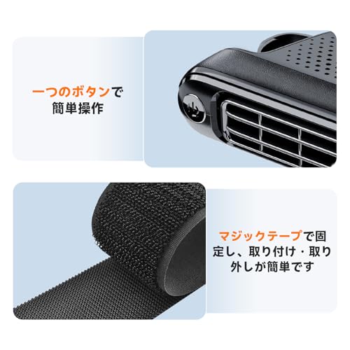 Car Fan, Seat Fan, Headrest Fan, Powerful Fan for Back Seats, 3-Level Adjustable Fan, Car Fan, Neck Cooler, USB Powered, Adjustable Angle, Heatstroke