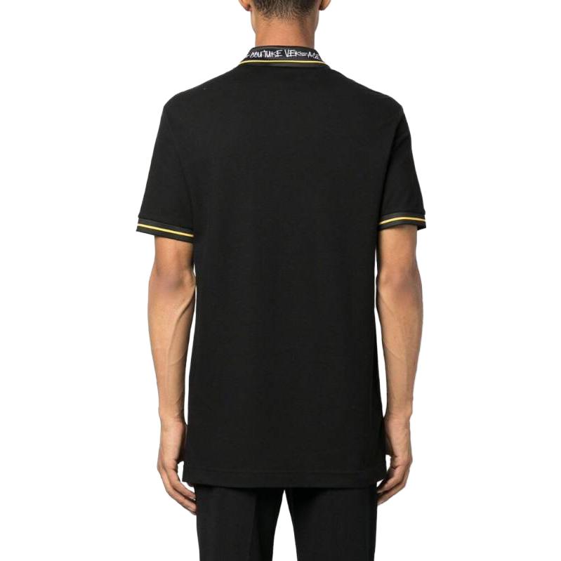 Versace Jeans Couture Koszula polo z kołnierzykiem z nadrukiem logo 75GAGT1-3CJ01-T899