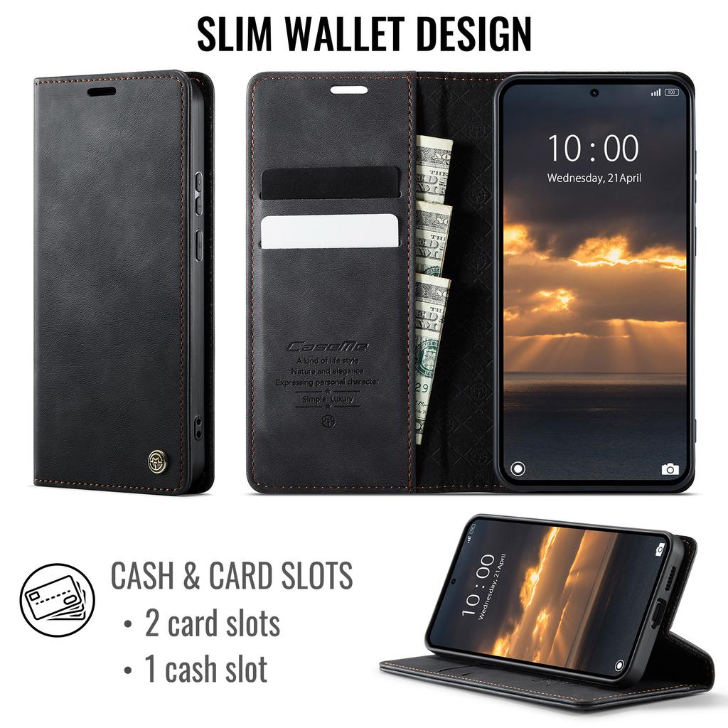 CaseMe Luxury Magnetic PU Leather Wallet Phone Case For Xiaomi 17 Ultra/17Ultra Shockproof Holder Pocket Cover For Xiaomi17Ultra