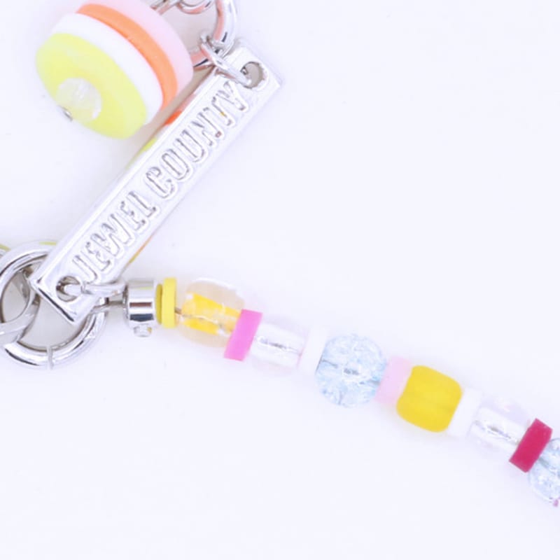 jewelCOUNTY HAPPY THINGS PINK SMILE BEADS BRACELET