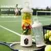 USB Rechargeable Fruit Blender Digital Display Juice Cup Blender  Vegetable Drinks