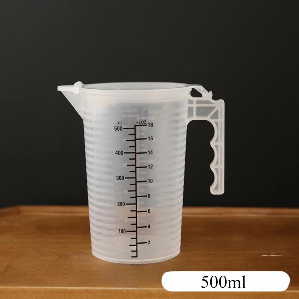 Thickened Baking Measuring Cup with Scale, Measuring Cup with Dust Cover, High-temperature Resistant Baking Measuring Cup