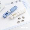 Planwith Push Paper Clip Pusher Set Smile Design Reusable Mini Binder for File Index Office Binding Tools