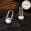 Elegant Freshwater Pearl Hoop Earrings In Hypoallergenic 925 Sterling Silver - Chic Luxury Gift for All Occasions
