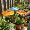 Flower Shape Plant Shade Umbrella UV Protection Weather-resistant Plant Sunblock Cover Iron Art Rust-proof Garden Shade Cover