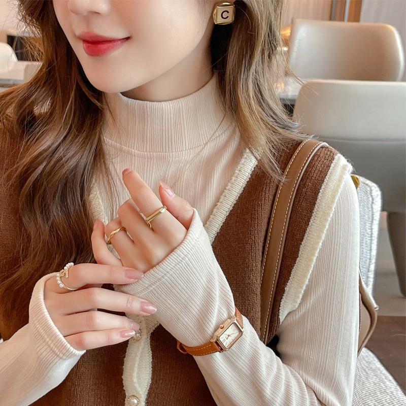 Womens Soft Thermal Half Turtleneck Long Sleeve Top Warm Base Layer Office Winter Wear