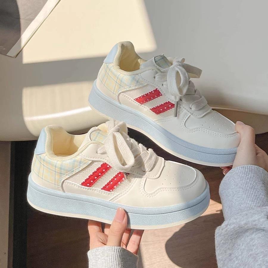 Niche board shoes, new spring and autumn thick-soled mesh breathable bread shoes