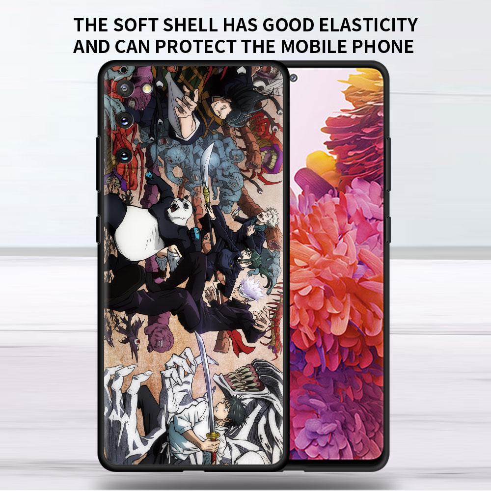 Soft Case For Samsung Galaxy Note 20 Ultra 10 Plus Lite A50 A70 A20 A40 A20e 9 8 A60 A10e Funda Phone Cover Jujutsu Kaisen Anime