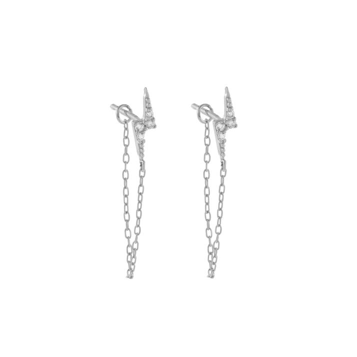 TIANDE Exquisite Zircon Tassel Chain Dangle Earrings for Women Fashion Gold Color Pierced Ear Stud Earrings Jewelry Accessories
