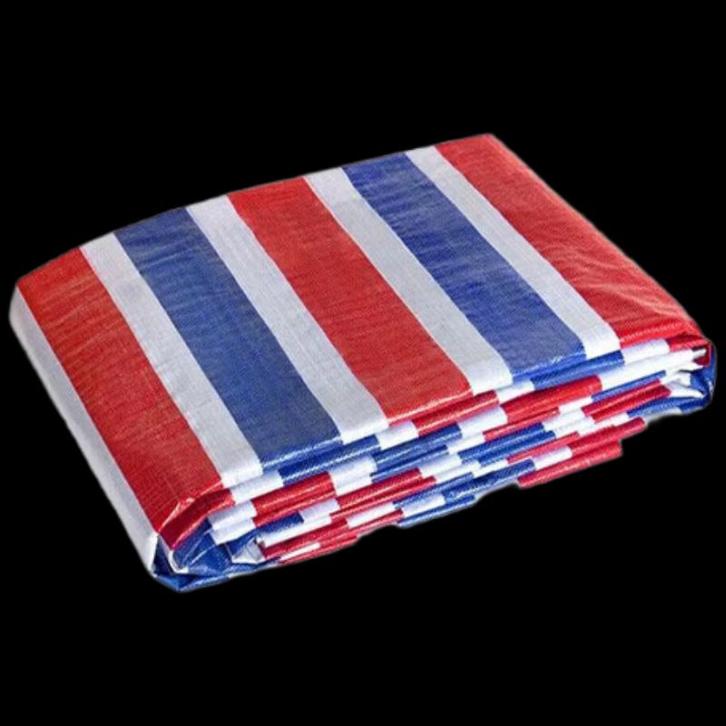 Jingshengxun Heavy-Duty Striped Waterproof Tarpaulin