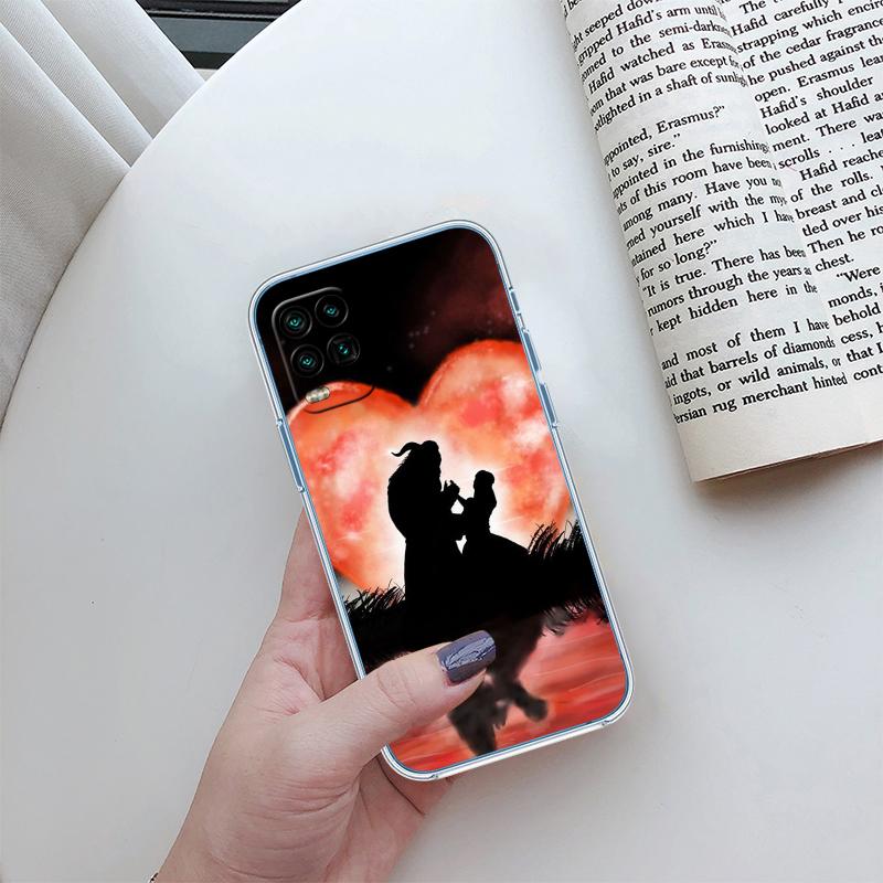Beauty and the Beast Transparent Phone Case for Motorola Moto G7 G8 G9 G84 G85 G73 G24 G15 Z2 Play Power Plus