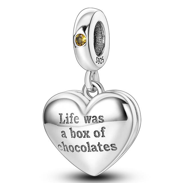 925 Silver Heart Silver Series Pendant Charm Beads Fit Original Bracelet Necklace For Women Diy Making Jewelry Gift