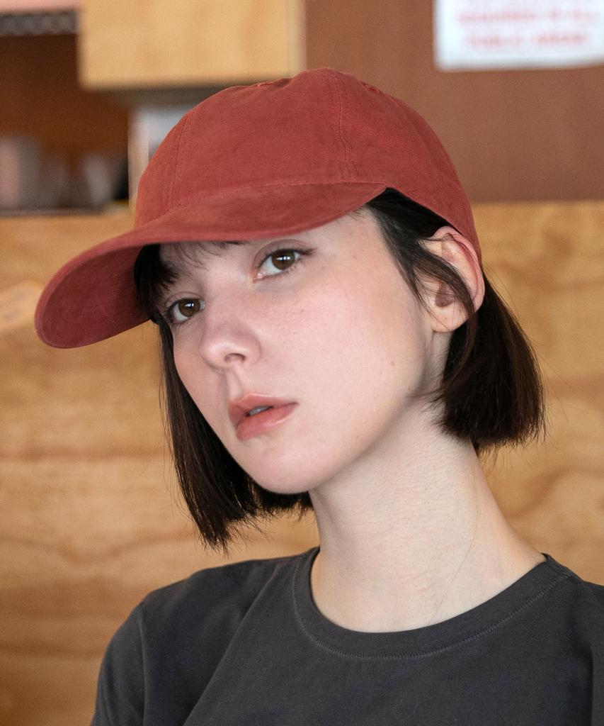 Chaebteo Casual Canvas Ball Cap-Brick
