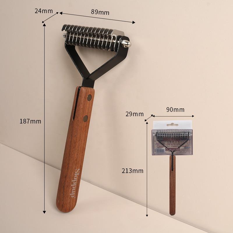 Dog Comb Pet Hair Remover Wooden Dogs Brush Massage Cat Brush Dog Grooming Combs for Dog Long Hair Cleaning Pet Supplies