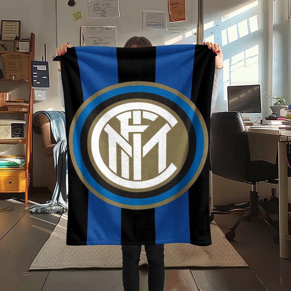 1pc Inter Milan Print Flannel Blanket, High quality Comfortable for All Seasons, Home Decor, Warmth and Comfort, Perfect for Christmas Gifts61