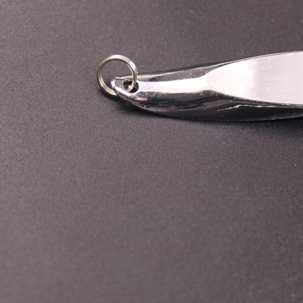 3pcs Bright Silver Wedges Bevel Cut Spoon Lure for Bass Pike Catfish Crank Bait Saltwater Fishing Metal Hard Lure 7g-28g