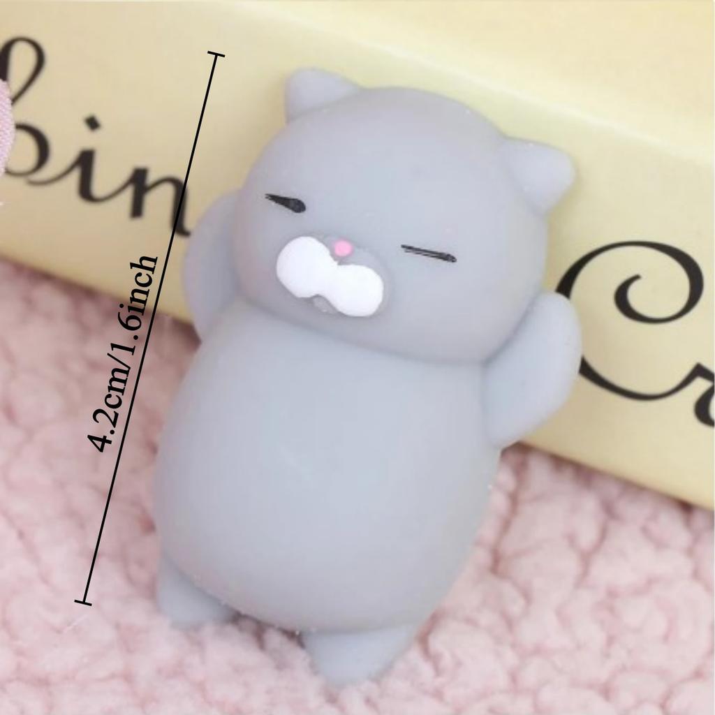 1PC Mochi Animals Toys Cute Mochi Cat Stress Relief Toys Mochi Animals Party Favors Mini Animals Cat Easter Gifts for Kids Adult