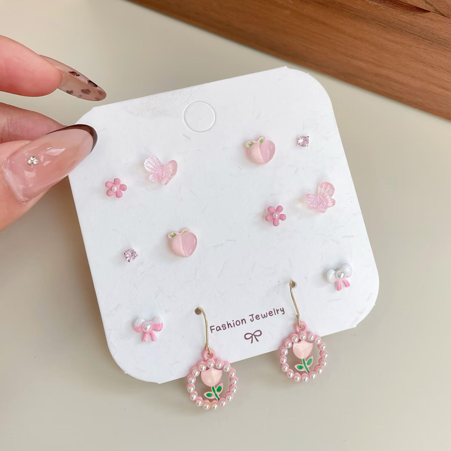 

Красочные серьги-цветы в стиле Мори: Изысканный Бай Хао Инь Чжень для сладкого, свежего и очаровательного летнего образа