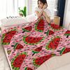 1pc Cute Watermelon Crumbs Print Plush Blanket | Soft and Comfortable, Digital Print, Suitable for All Seasons, Ideal for Travel, Sofa, Bed, Office Ho