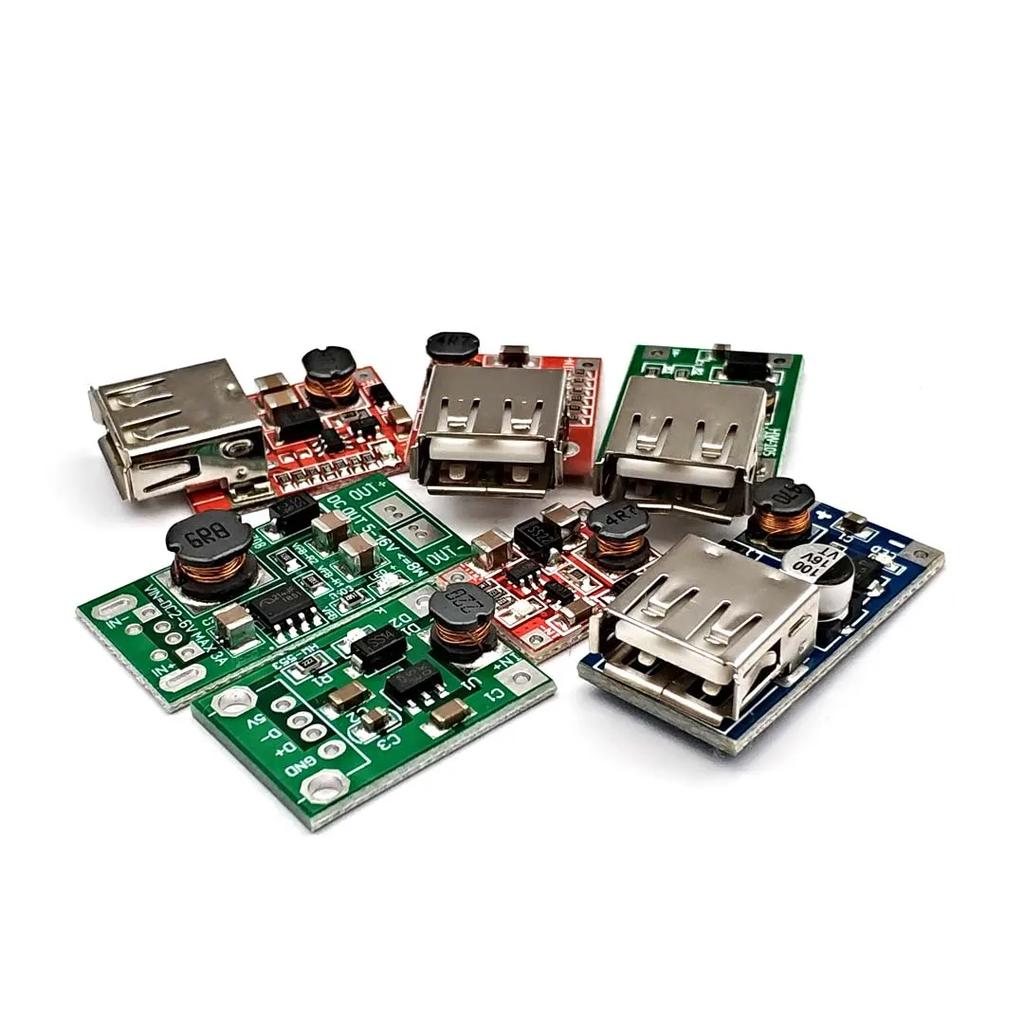DC-DC Einstellbares Aufwärts-Leistungsversorgungsmodul USB Batterieplatine 0,9V~5V Liter 5V 600MA 1A 1,5A 3A USB Ausgang Ladegerät Aufwärtsmodul