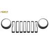Front Grille Erts & Headlight Cover Trim Fit For Jeep Wrangler JL 2018-
