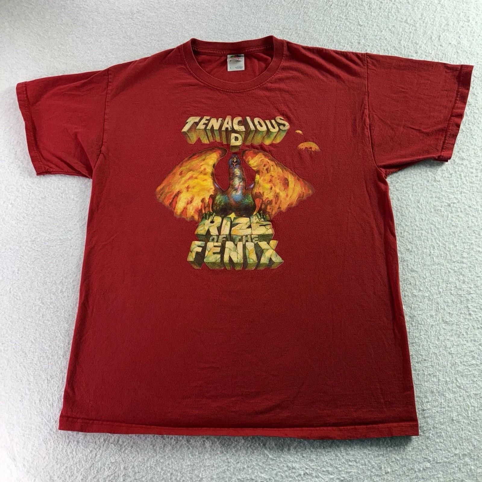 

Винтажная футболка Tenacious D Rise Of The Fenix Размер L Промо-футболка с альбома Рок-группы S