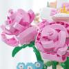Rose Flower Basket Bouquet Building Kit Bonsai Sunflowers Building Blocks Set Blossoms Moc Bricks Puzzle Kids Toys Girls Gifts