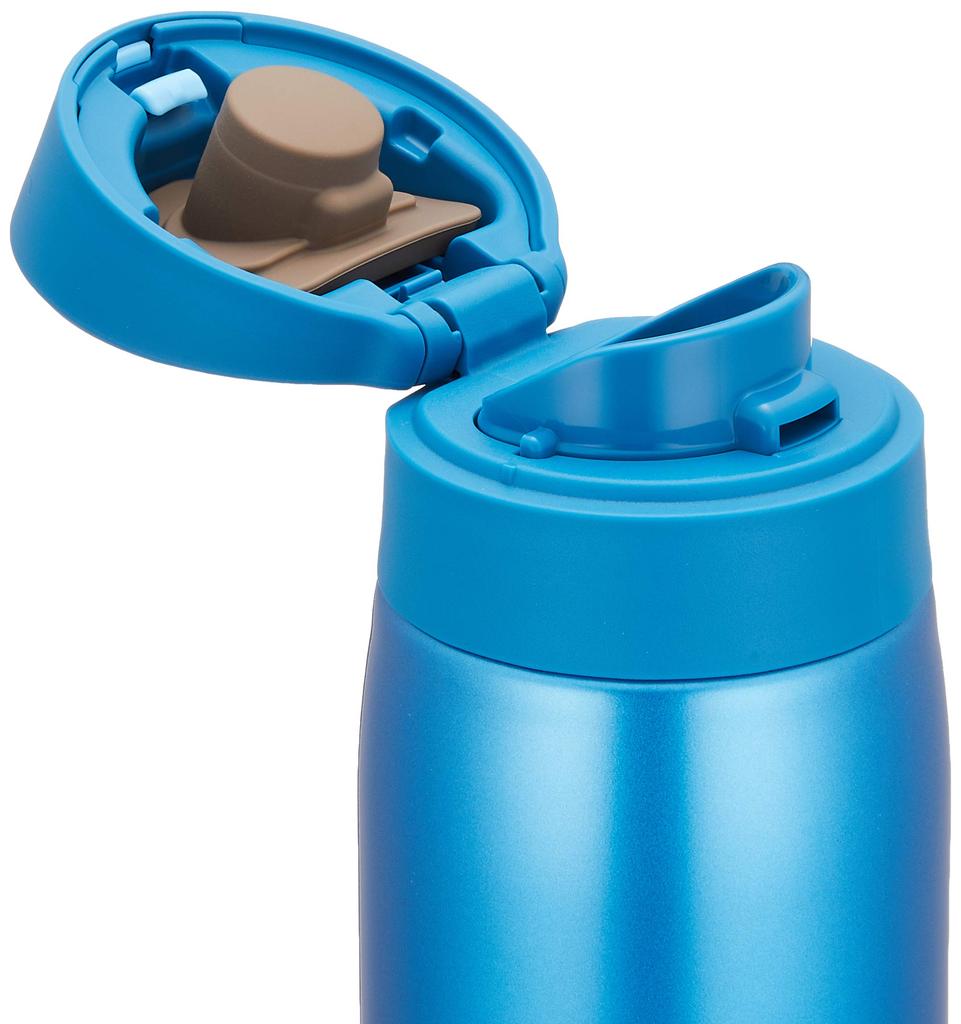 Tiger Sahara Mug Stainless Steel Water Bottle, 500ml, One-Touch, Lightweight, Sky Blue, MCX-A501AK