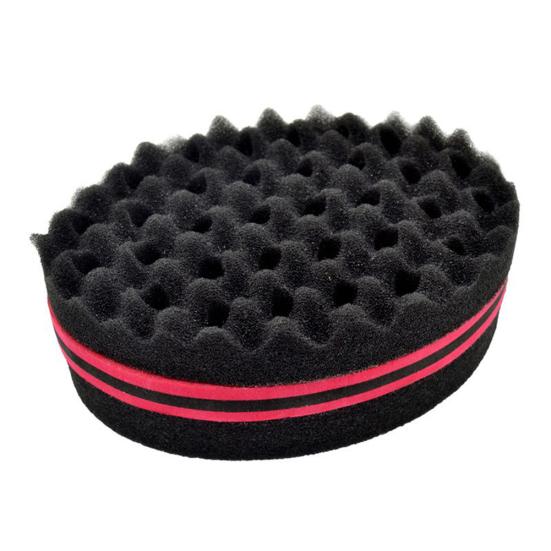 Oval Shape Double Sides Magic Curl Coil Brush Natural Afro Hair Sponge Twist Tool