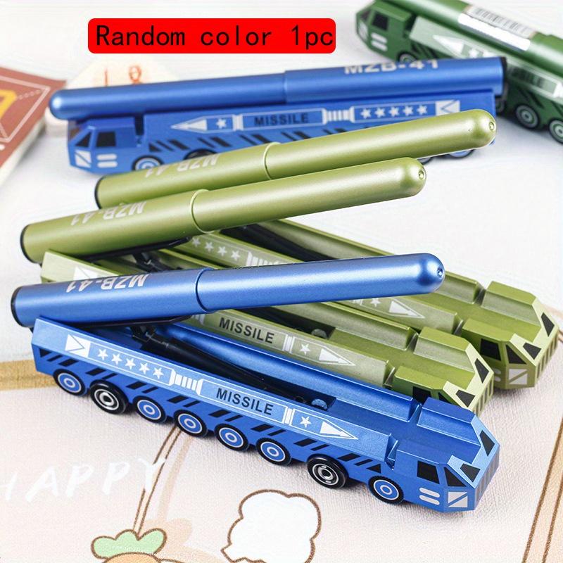 

Возвращение в школу, 1 шт., 0,38 мм, креативная ручка в форме межконтинентальной ракеты, нейтральная ручка, черная, имитирующая оружие, ручка для подписи ученика Random color 1pc