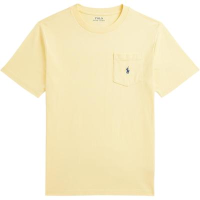 Polo Pocket Cotton Knit T-Shirt Kids Tops Yellow 323970333-002