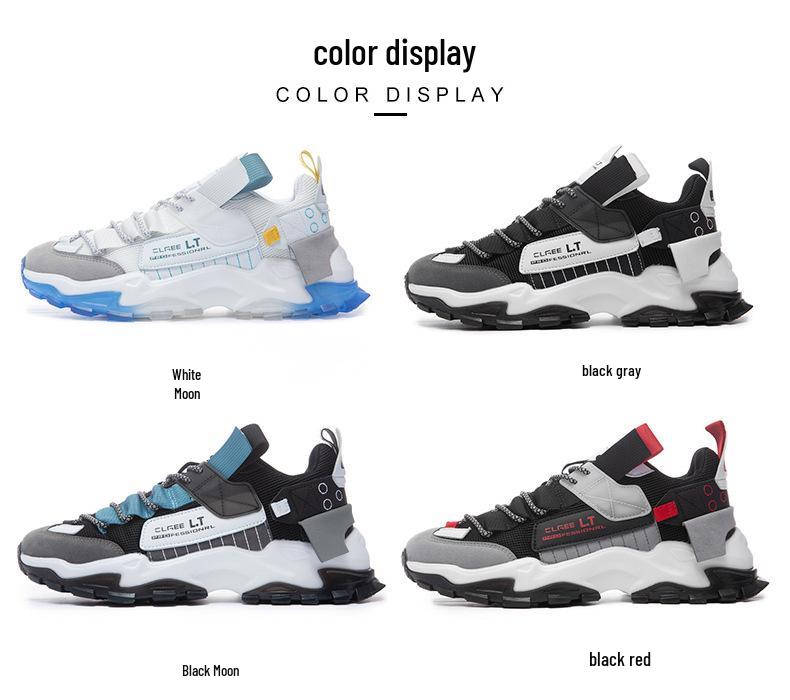 Men's Spring 2024 Casual White Mesh Breathable Sneakers