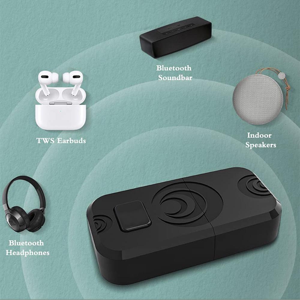 Wireless Bluetooth USB Dongle Headset Audio Receiver Adapter For PS5 PS4 PC