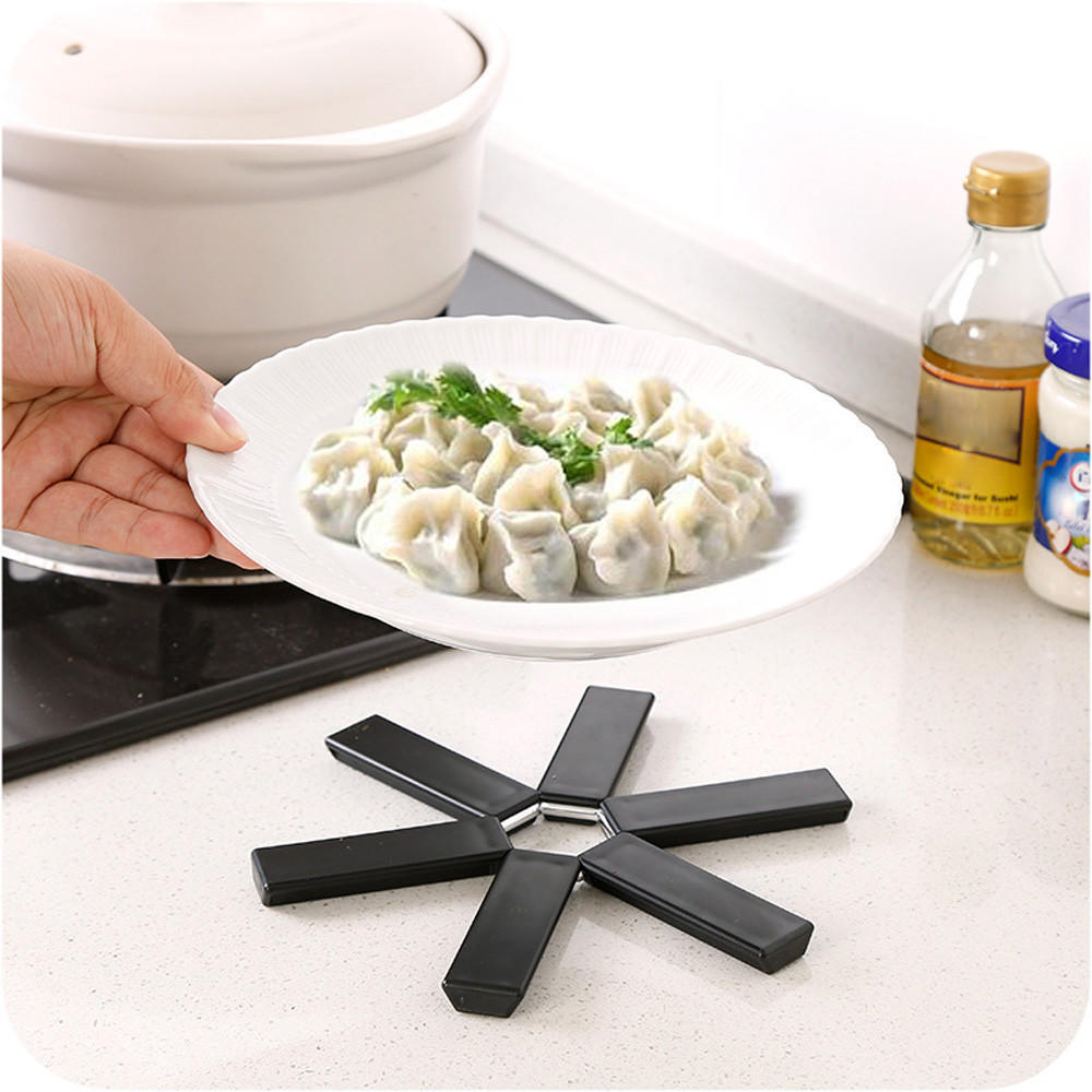1X Black Foldable Non-Slip Heat Resistant Pad Trivet Sale Pan Pot Mat Hot G8J3 1X Black Foldable Non-Slip Heat Resistant Pad Trivet Sale Pan Pot Mat Hot G8J3