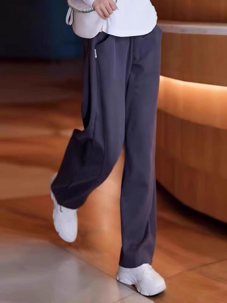 High-Waisted Women's Banana Pants: Fleece & Non-Fleece, Petite Fit, Wide-Leg, Casual for Autumn & Winter Sports