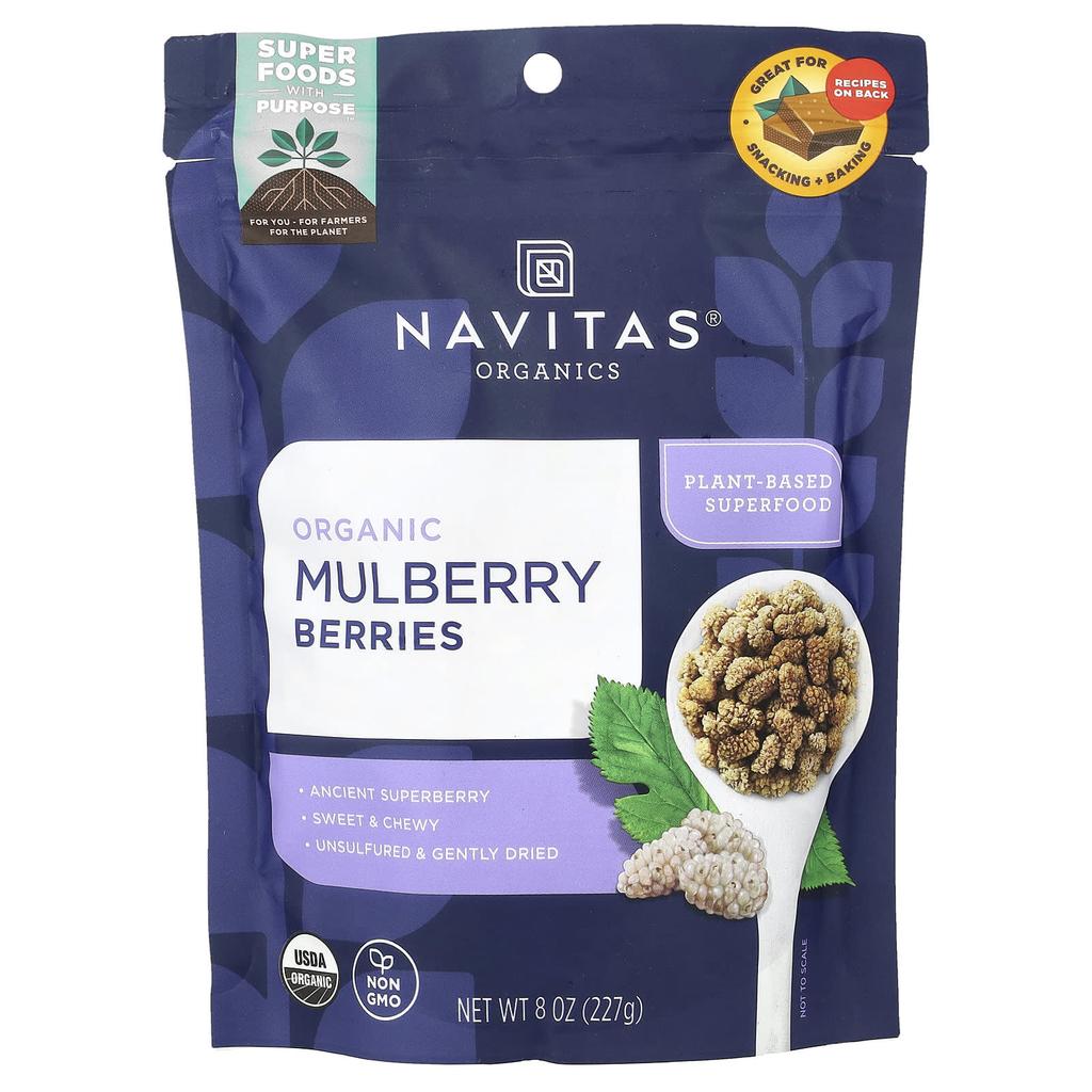 Organic Mulberry Berries, 227 G (8 Oz)