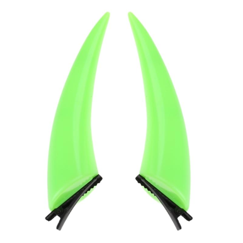 2pcs Halloweens Devil Horn Ear Hair Clip Hairpin Women Hair Barrettes Cosplays Hair Accessories for Party Costume Props