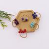 European Retro Natural Stone Crystal Agate Gypsophila Woven Ring
