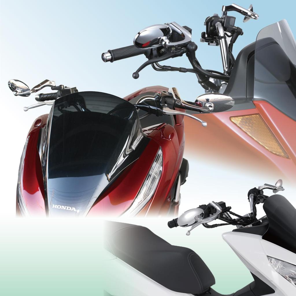 Tanax Napoleon Baren Classic Chrome Left and Includes 10mm Right and Left Thread Mirror, Plated, Right, Bolts, APB-10