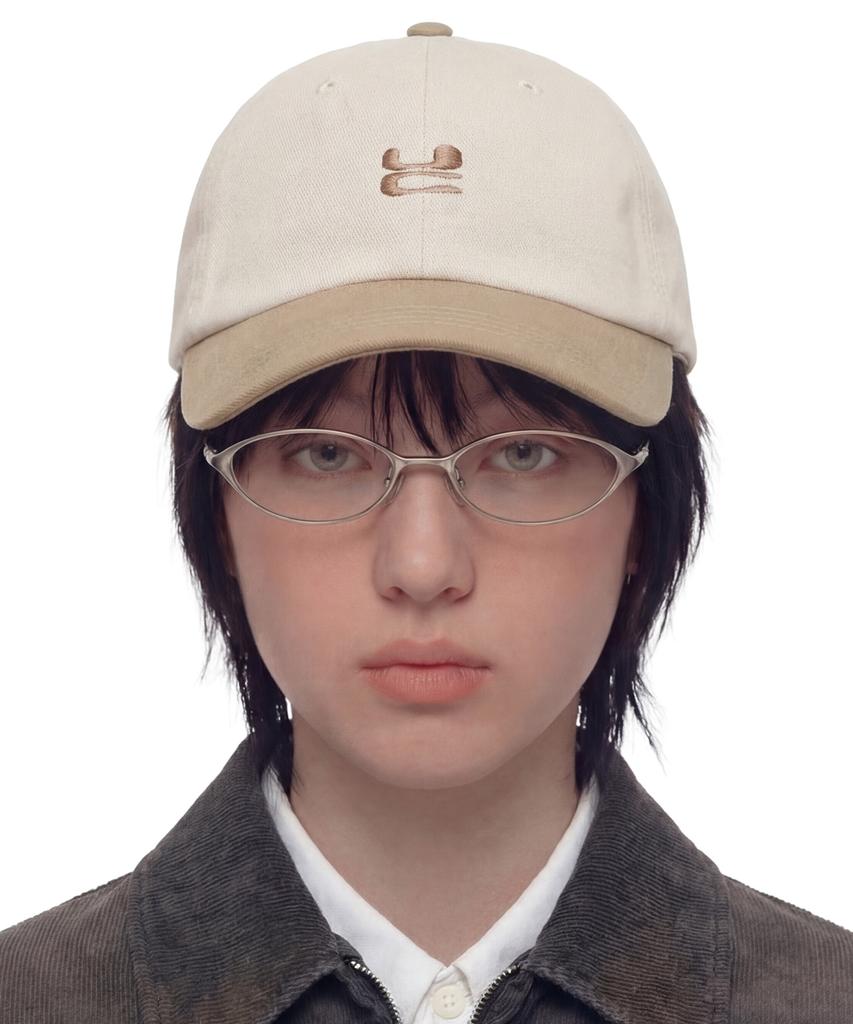 Eondeokeonteulol Four Seasons Cotton Logo Embroidered Basic Soft Top Unisex Ball Cap Uc / Washed B B / Desert Mix