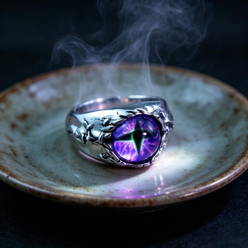 Men's Demon Eye Bracelet & Hip Hop Zinc Alloy Ring