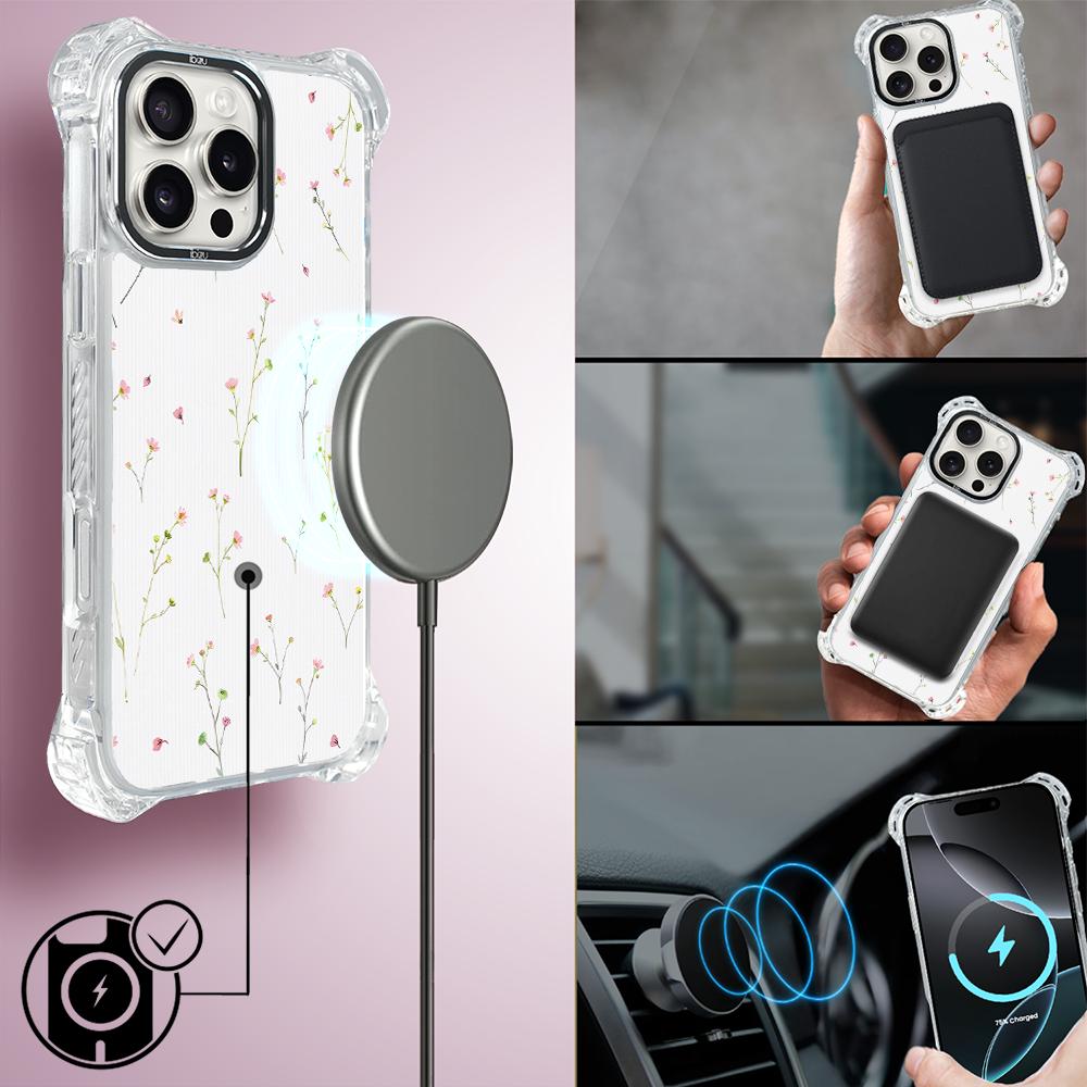 Etui Do Iphone 16 Pro Max Ibizu Dropguard Ultra Z Magsafe, Pastel Bloom, Polna Fantazja