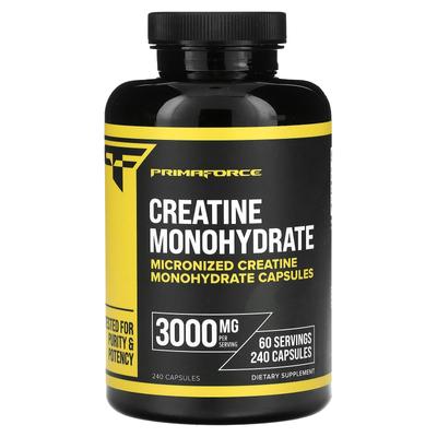 Creatine Monohydrate, 3,000 Mg, 240 Capsules (750 Mg Per Capsule)
