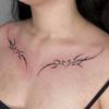 Sexy Personality Spice Girl Diablo Thorn Succubus Waist Collarbone Tattoo Sticker